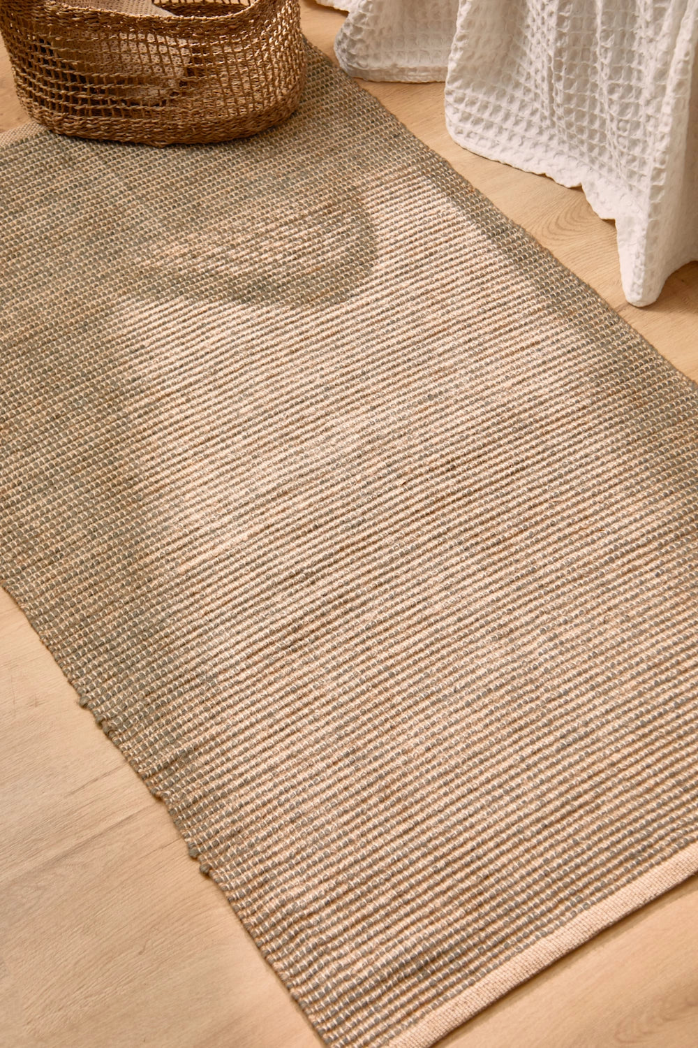 Alfombra de yute y algodón Chandul-Calma House