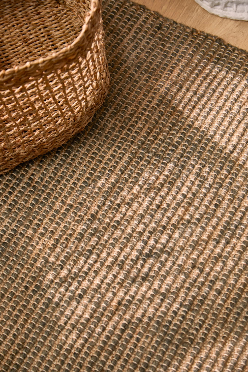 Alfombra de yute y algodón Chandul-Calma House