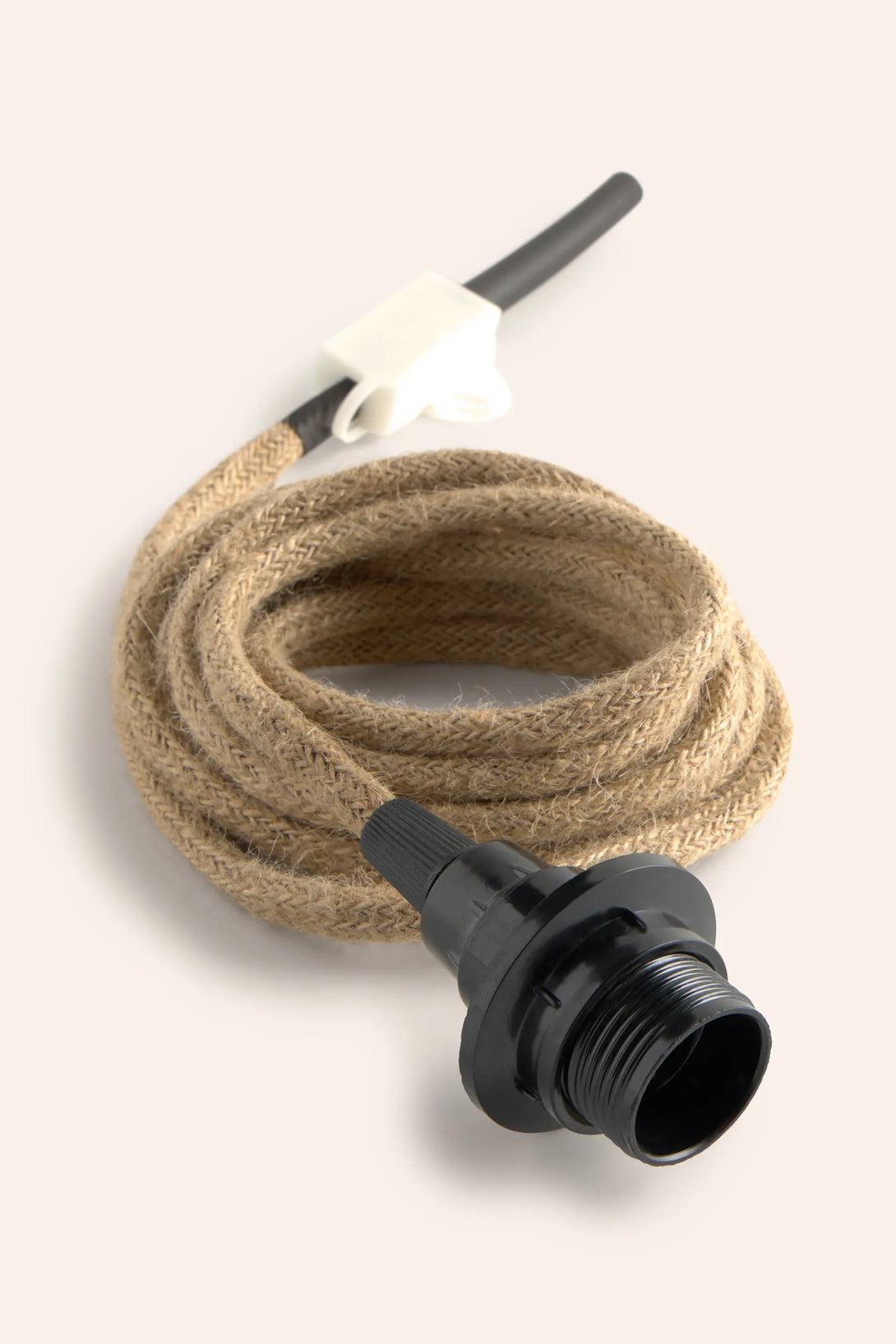 Cable de yute para lámpara con instalación eléctrica-Calma House
