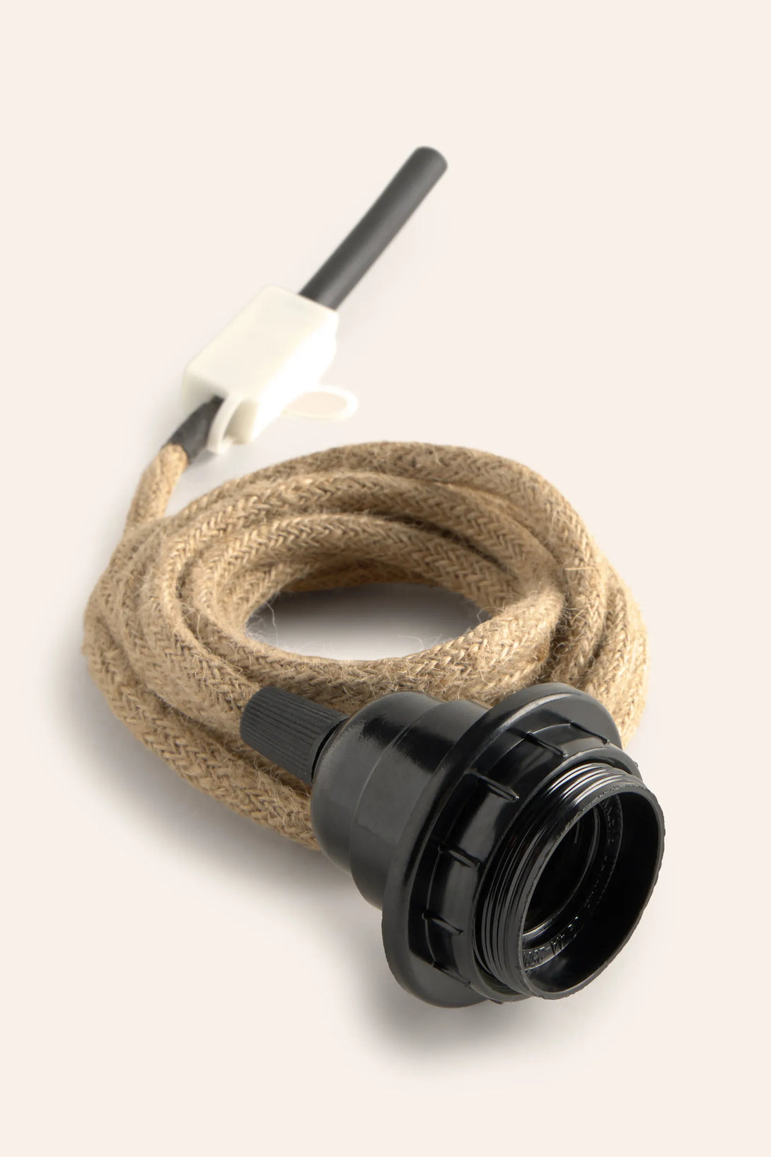 Cable de yute para lámpara con instalación eléctrica-Calma House