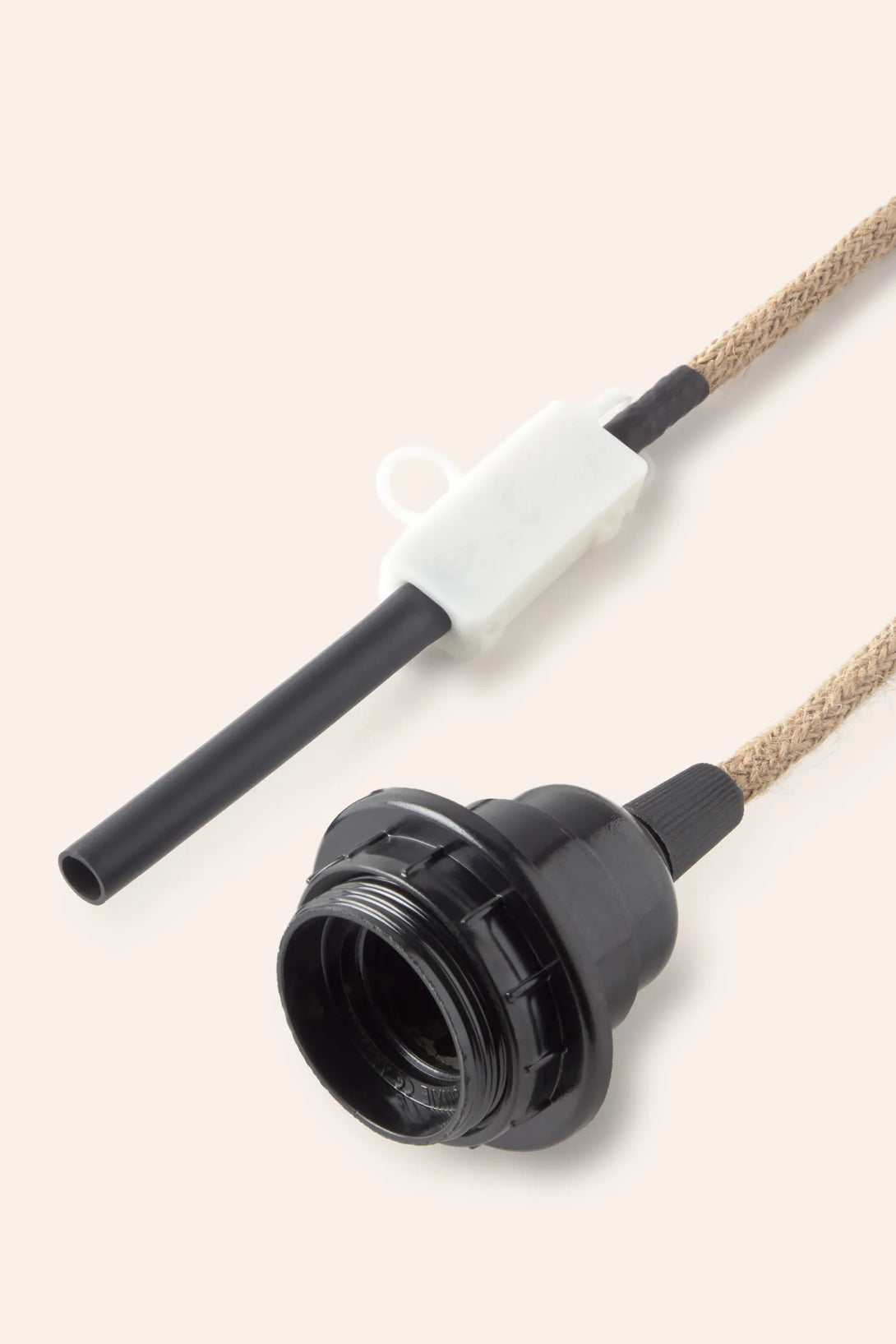 Cable de yute para lámpara con instalación eléctrica-Calma House