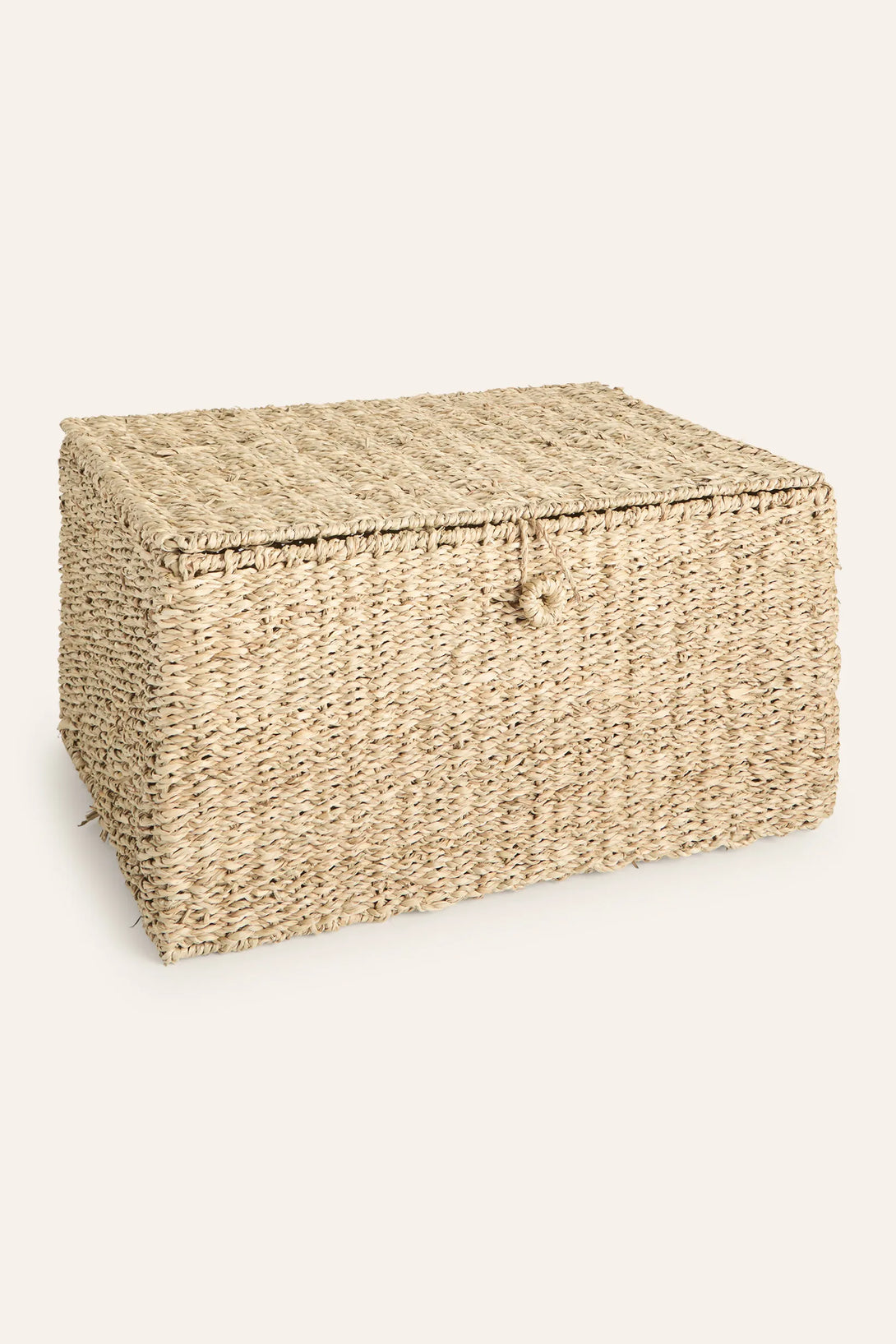 Caja artesanal de junco de mar con cierre a botón Catola-Calma House