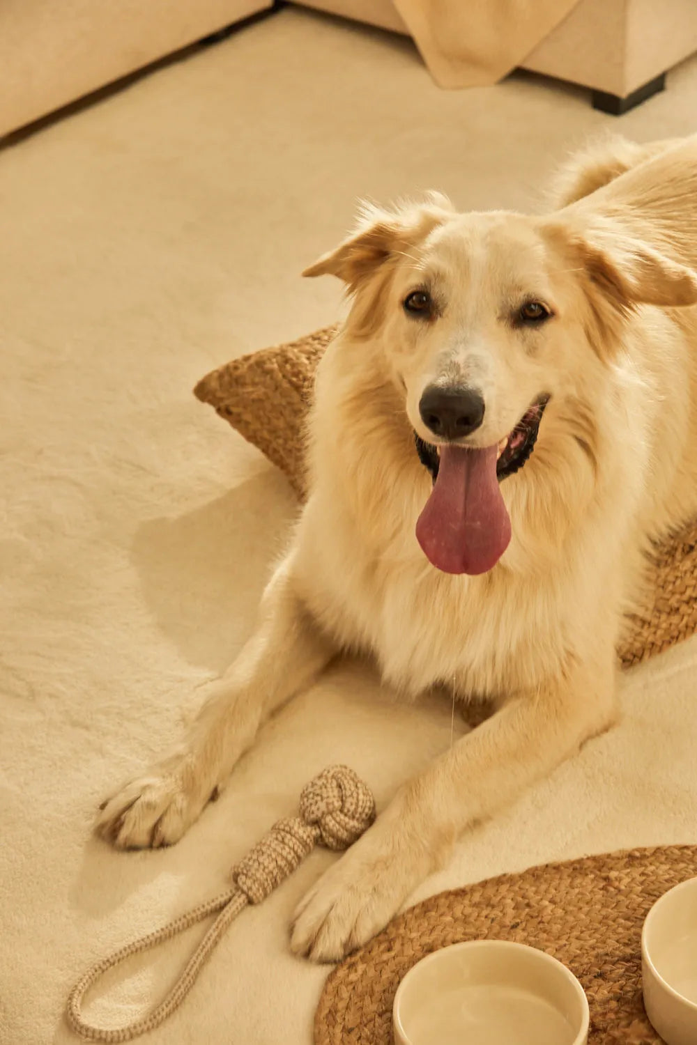 Cama para mascotas acolchada de yute Ural-Calma House