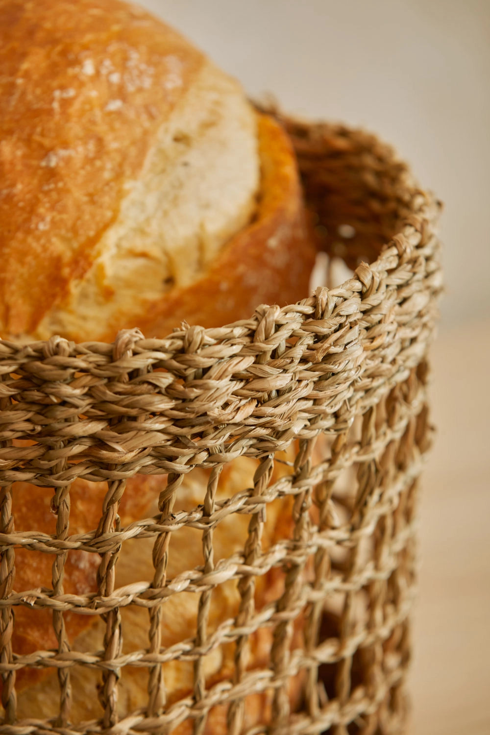 Cesto artesanal de junco de mar Hanoi-Calma House