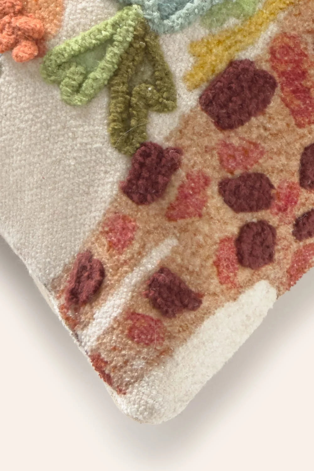 Cojín de algodón bordado Jirafa-Calma House