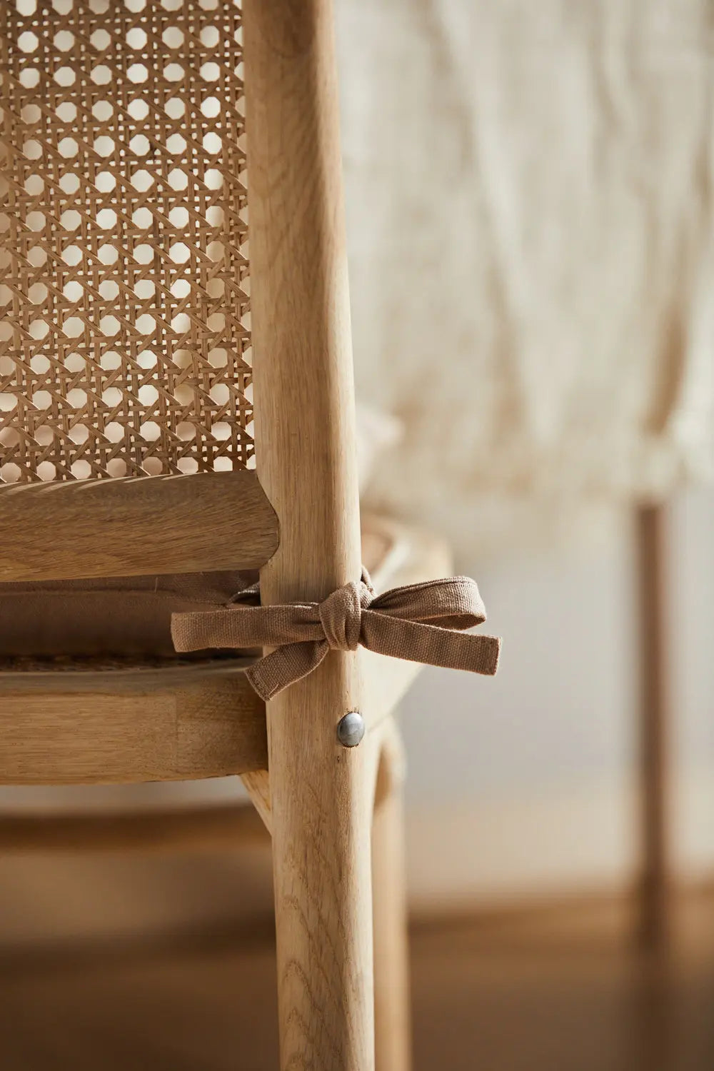 Cojín para silla cuadrado lavable de algodón piedra Gavema-Calma House