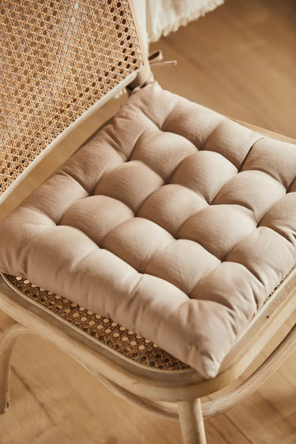 Cojín para silla cuadrado lavable de algodón piedra Gavema-Calma House