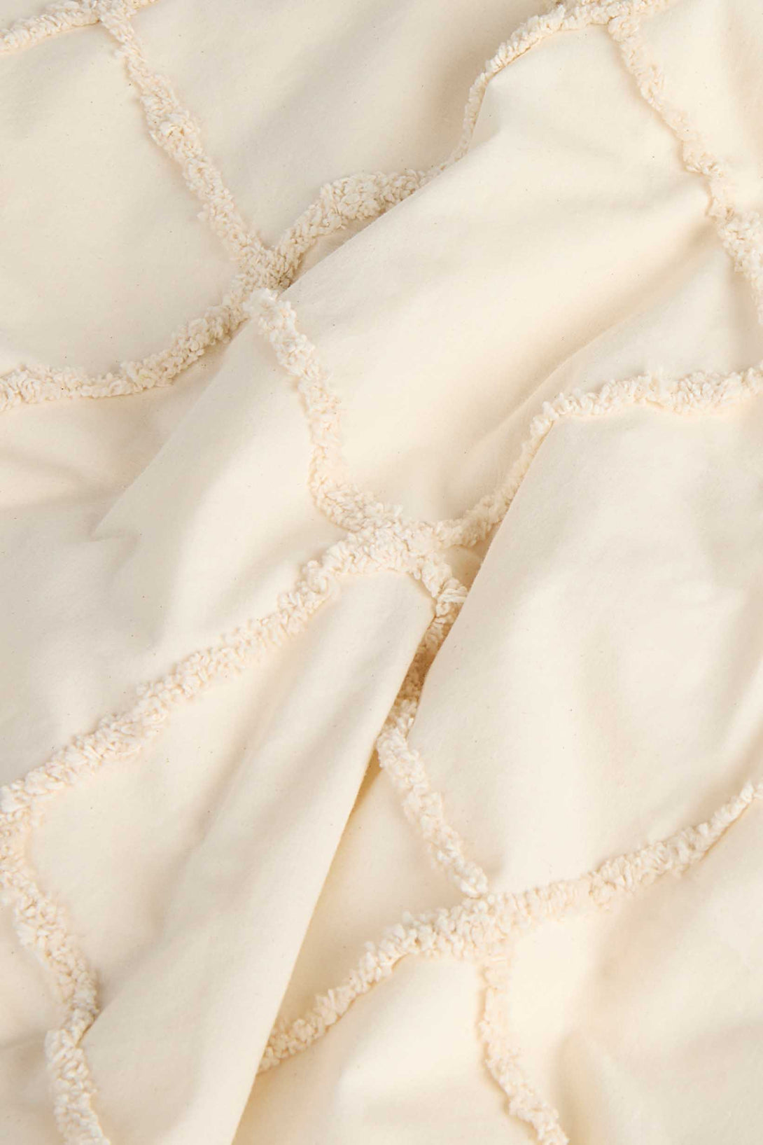 Colcha con tufting crudo Royal-Calma House