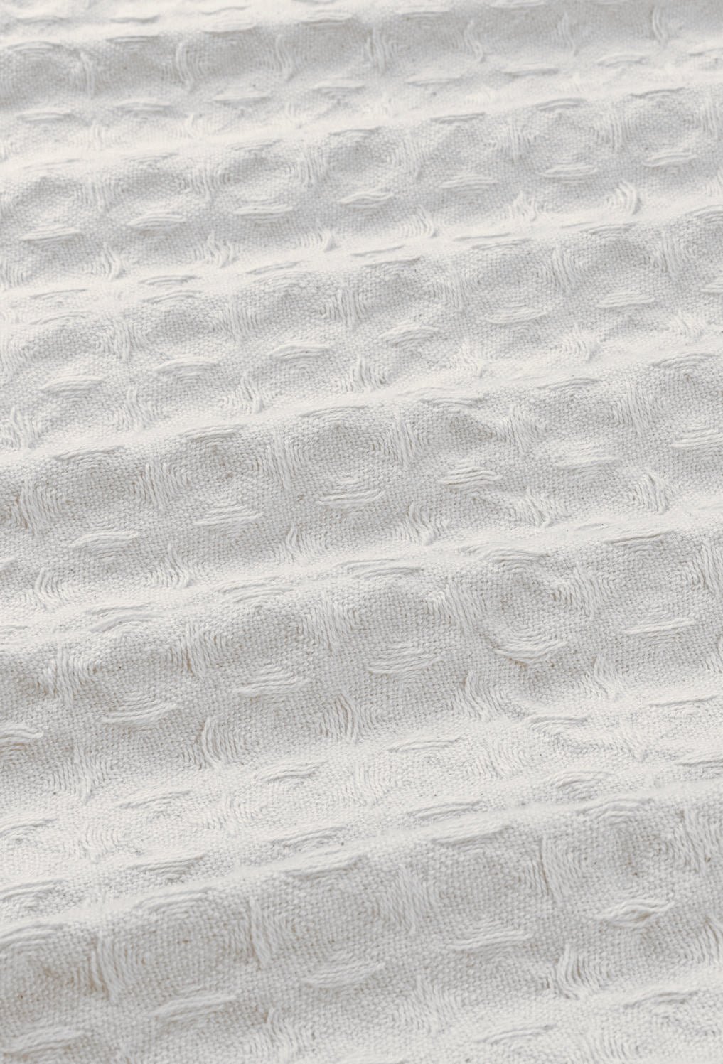 Colcha de algodón nido de abeja blanco Panal-Calma House