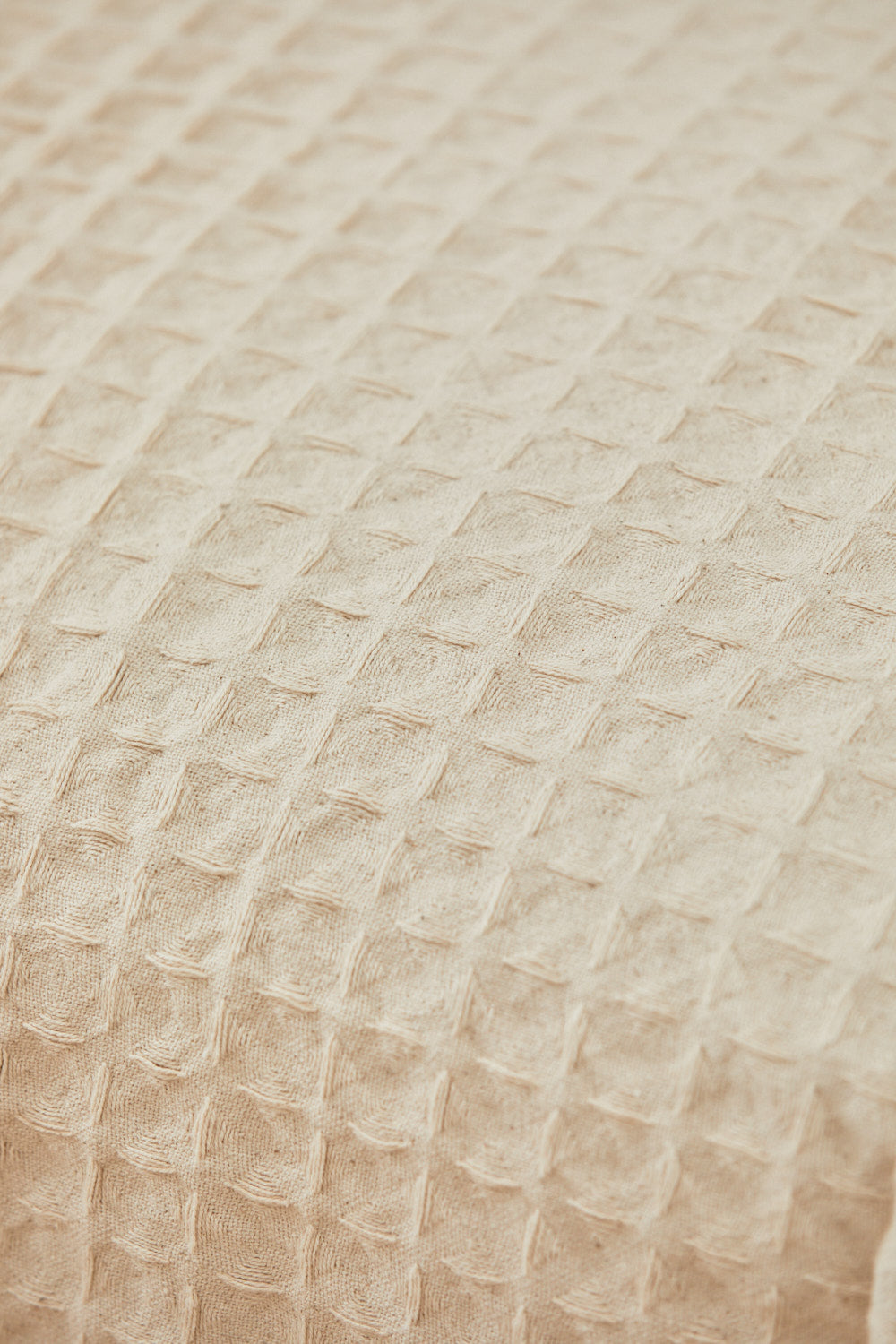 Colcha de algodón nido de abeja crudo Panal-Calma House