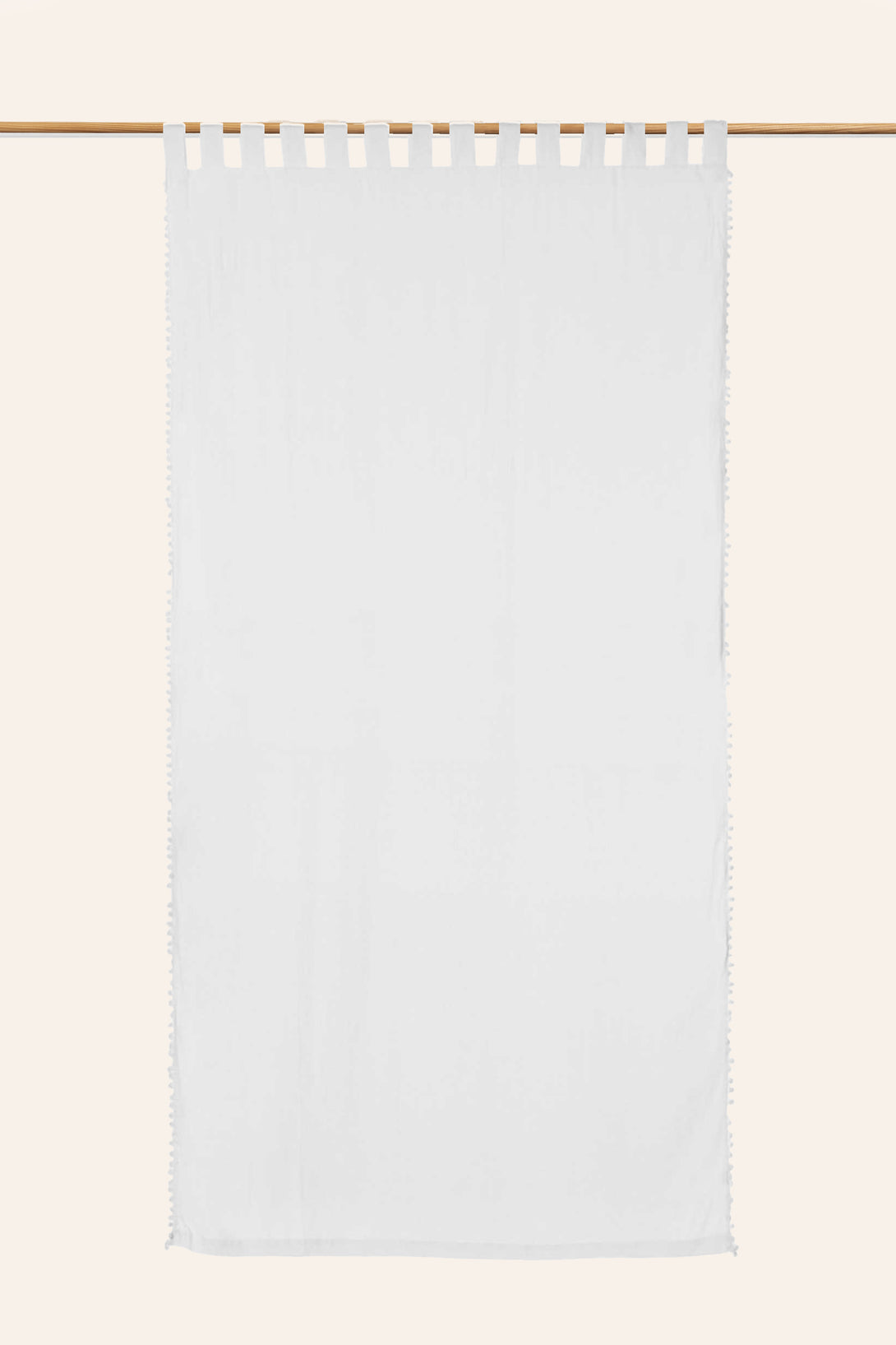 Cortina de algodón blanca Duero-Calma House