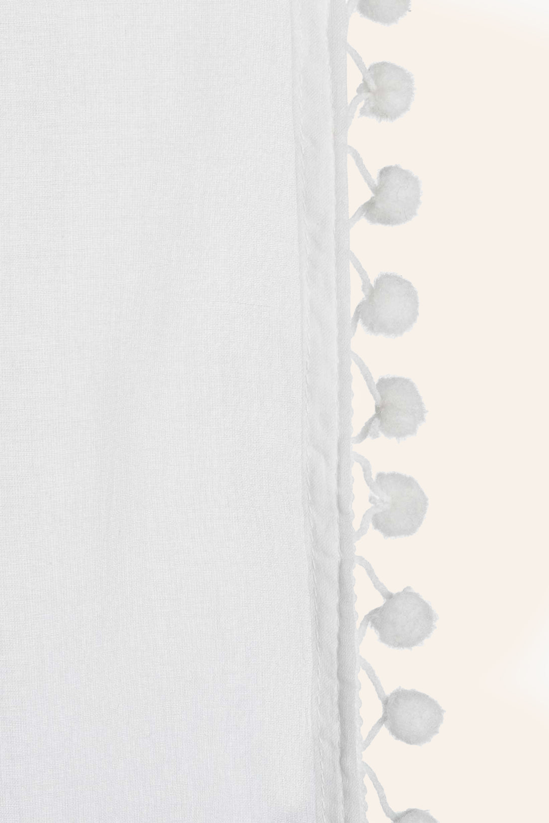 Cortina de algodón blanca Duero-Calma House