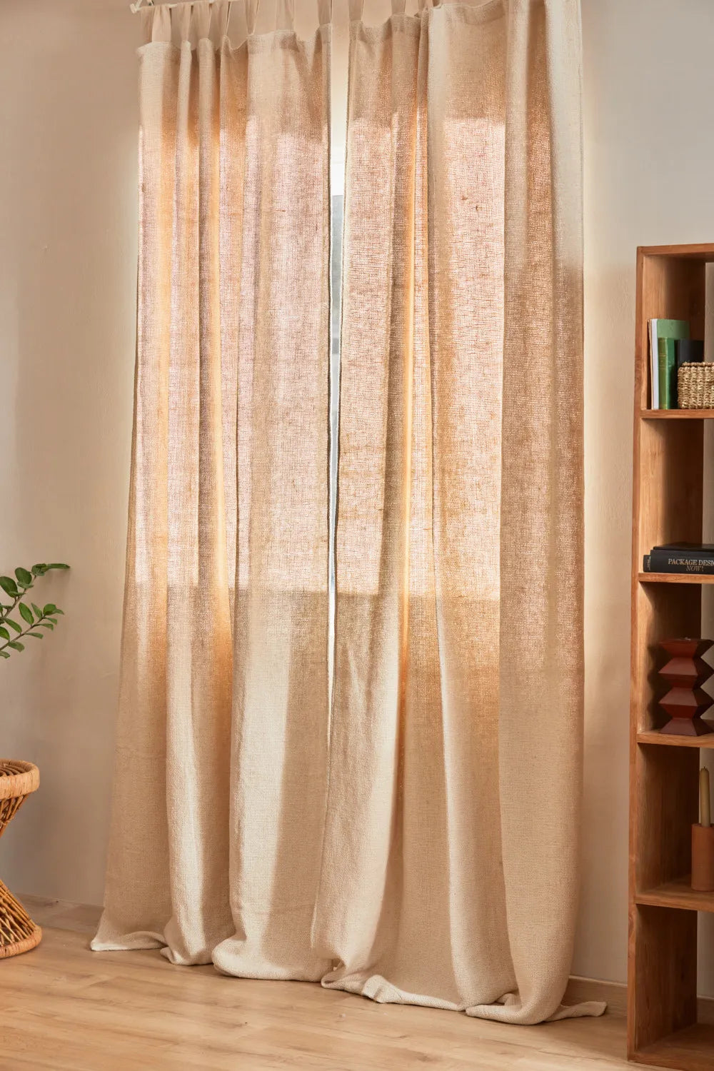 Cortina de punto cruda Mateo-Calma House