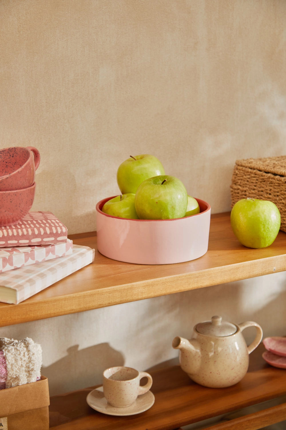 Cuenco de cerámica rosa Sasha-Calma House