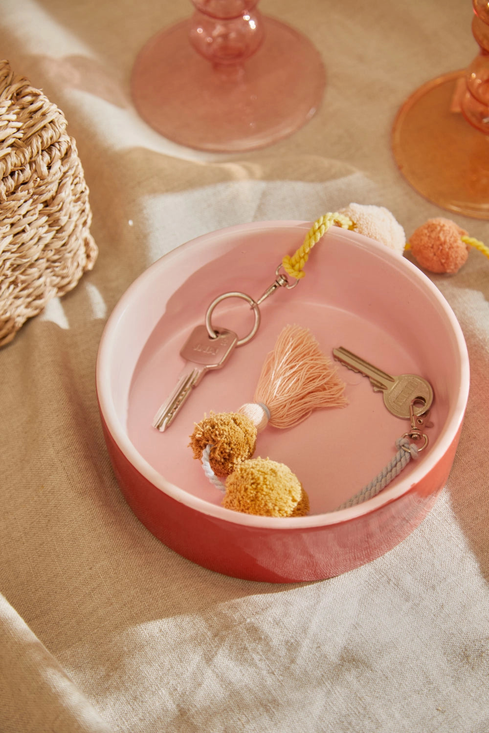 Cuenco de cerámica rosa Sasha-Calma House