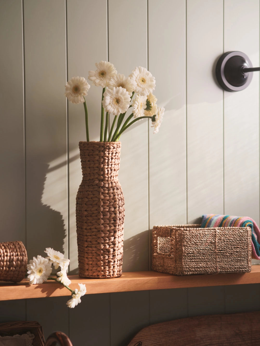 Florero de mimbre Saigon-Calma House