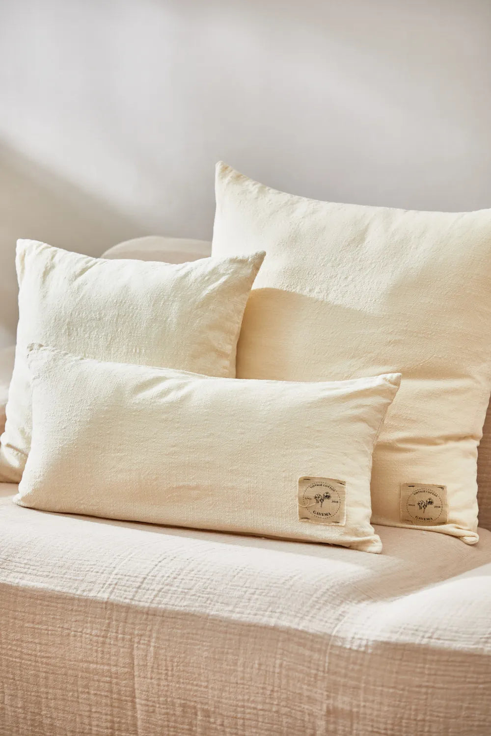 Funda de cojín cruda Gavema-Calma House