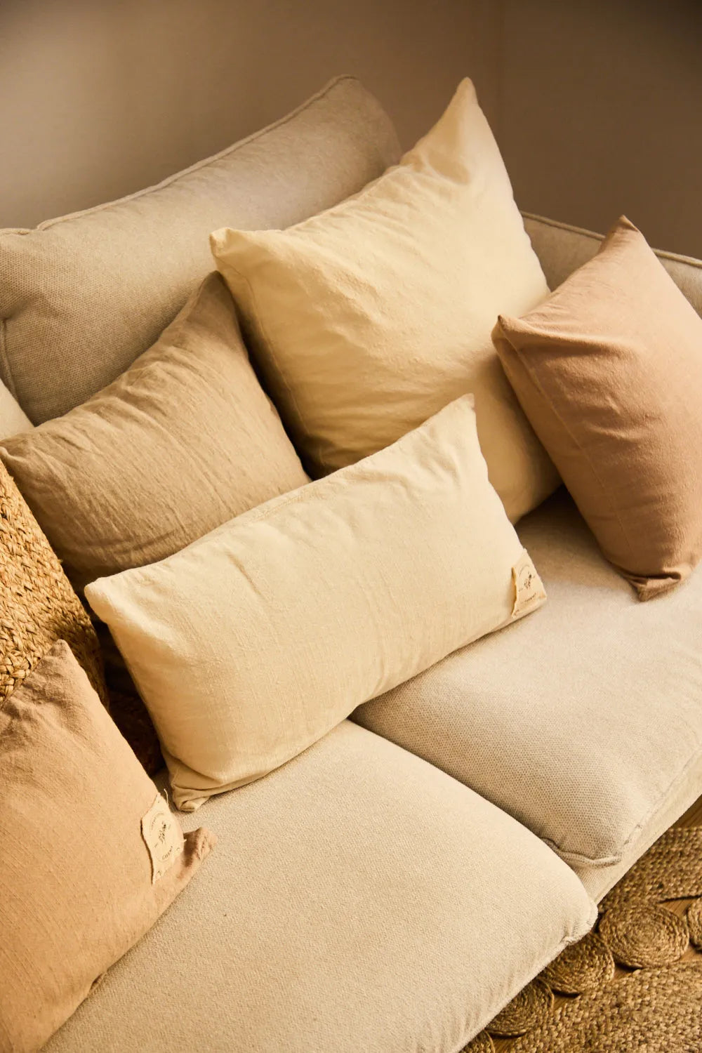 Funda de cojín cruda Gavema-Calma House