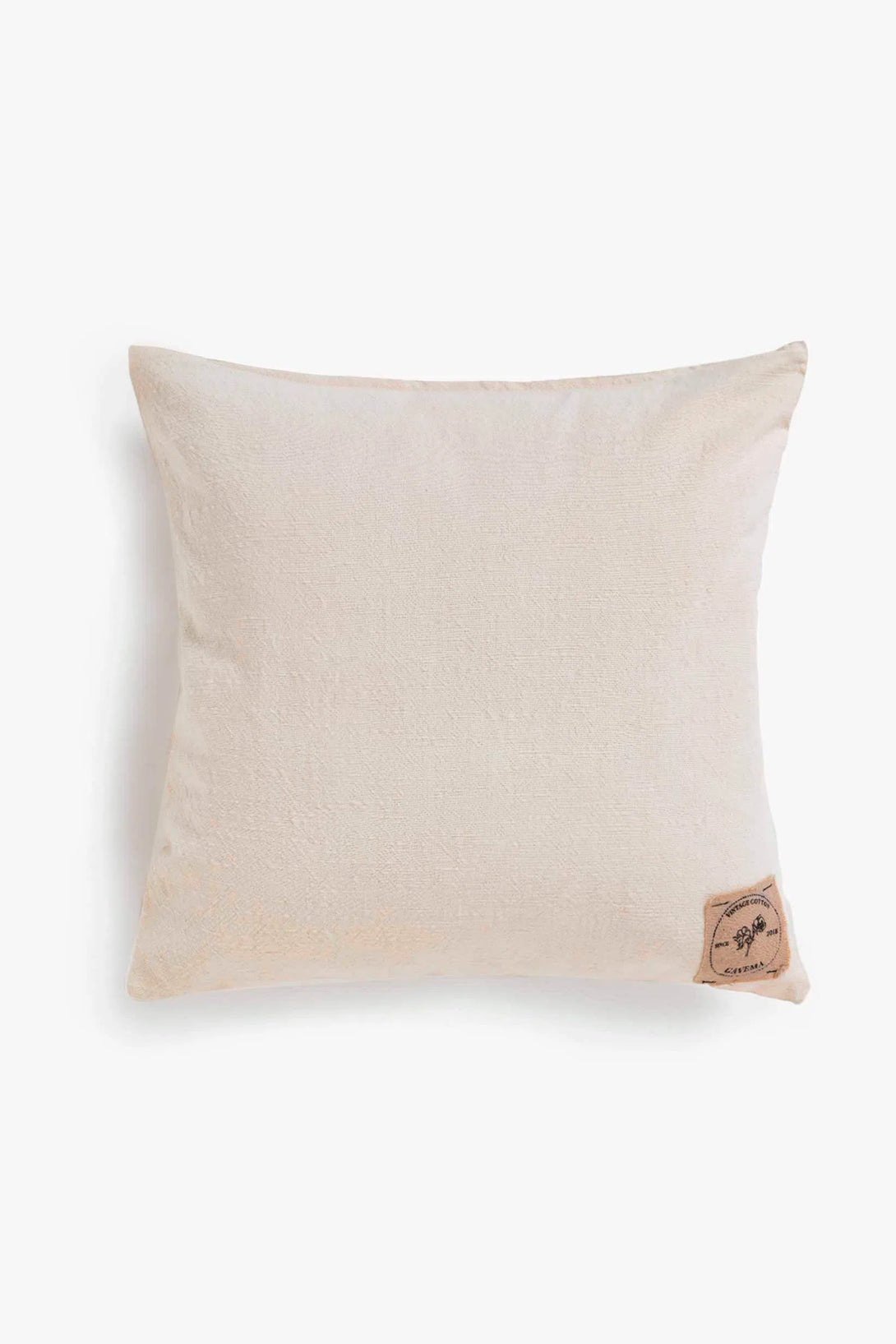 Funda de cojín de algodón vintage crudo Gavema-Calma House