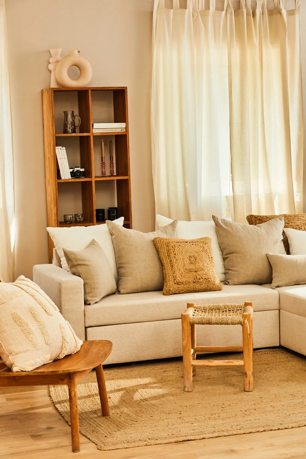 Funda de cojín de yute Ural-Calma House