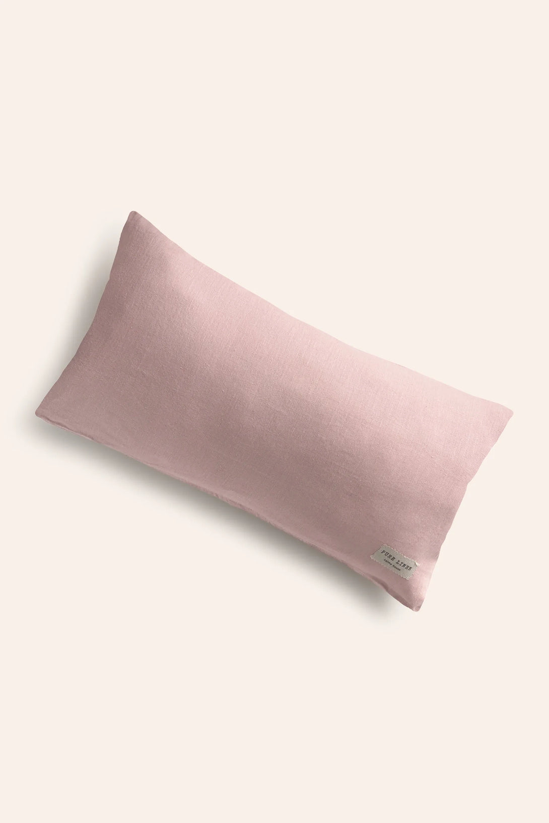Funda de cojín rosa 100% Lino-Calma House