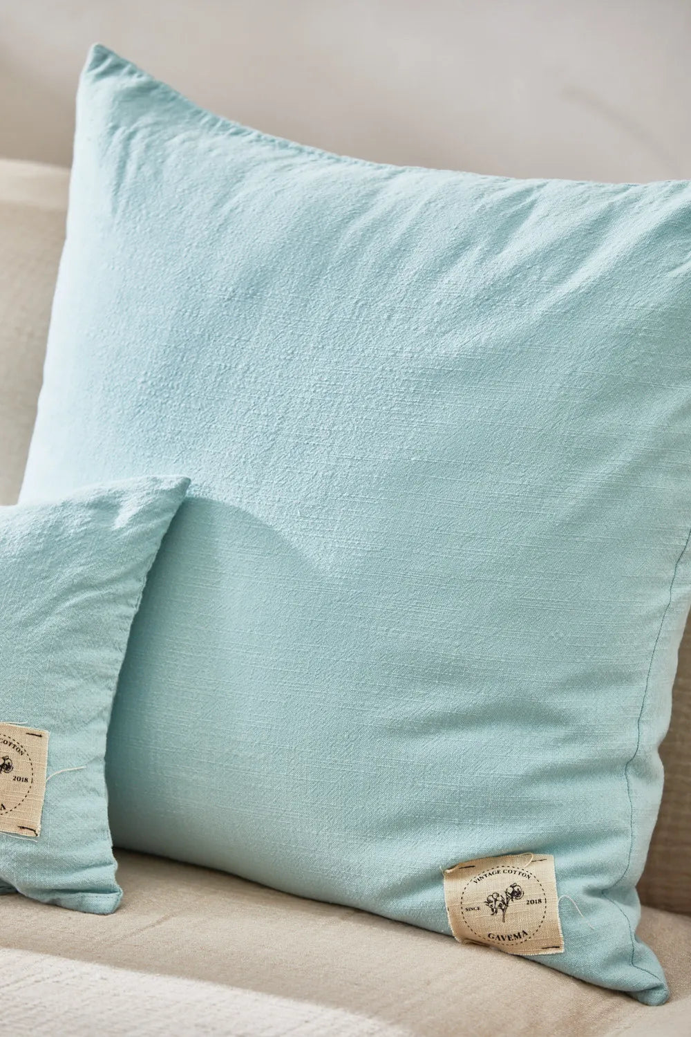 Funda de cojín turquesa Gavema-Calma House