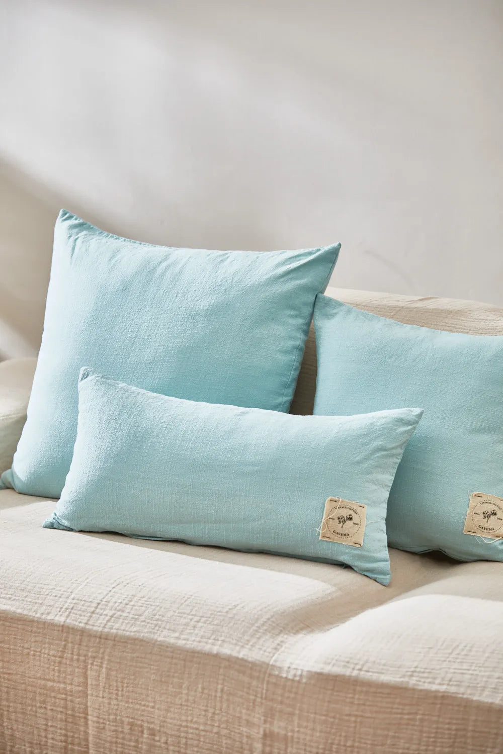 Funda de cojín turquesa Gavema-Calma House