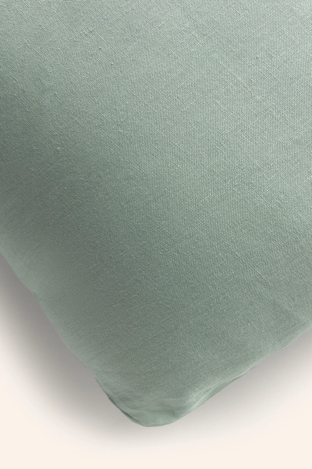 Funda de cojín verde 100% Lino-Calma House