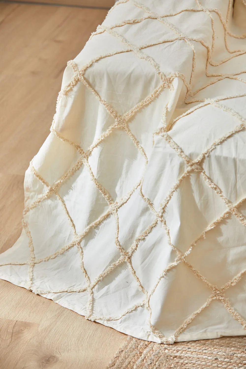 Funda de sofá con tufting crudo Royal-Calma House