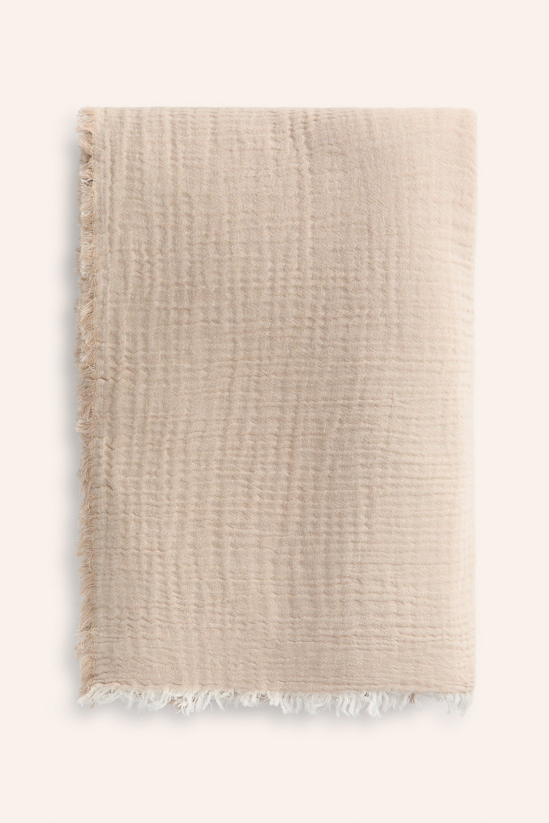 Funda de sofá de algodón beige Layer-Calma House