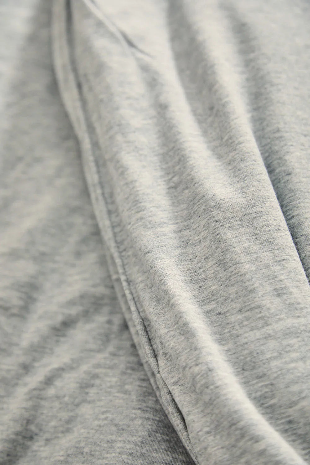 Funda nórdica + juego de almohada de punto gris Jersey-Calma House