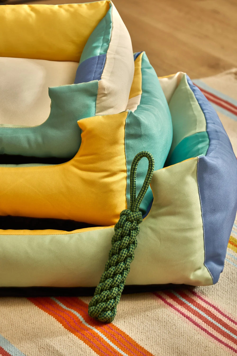 Juguete para mascotas con tirador cuerda verde Buby-Calma House