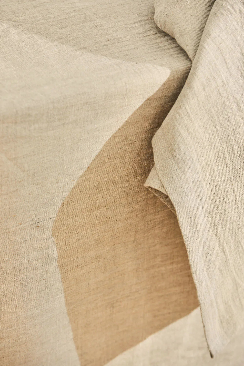 Mantel de puro lino con vainica beige Lino-Calma House