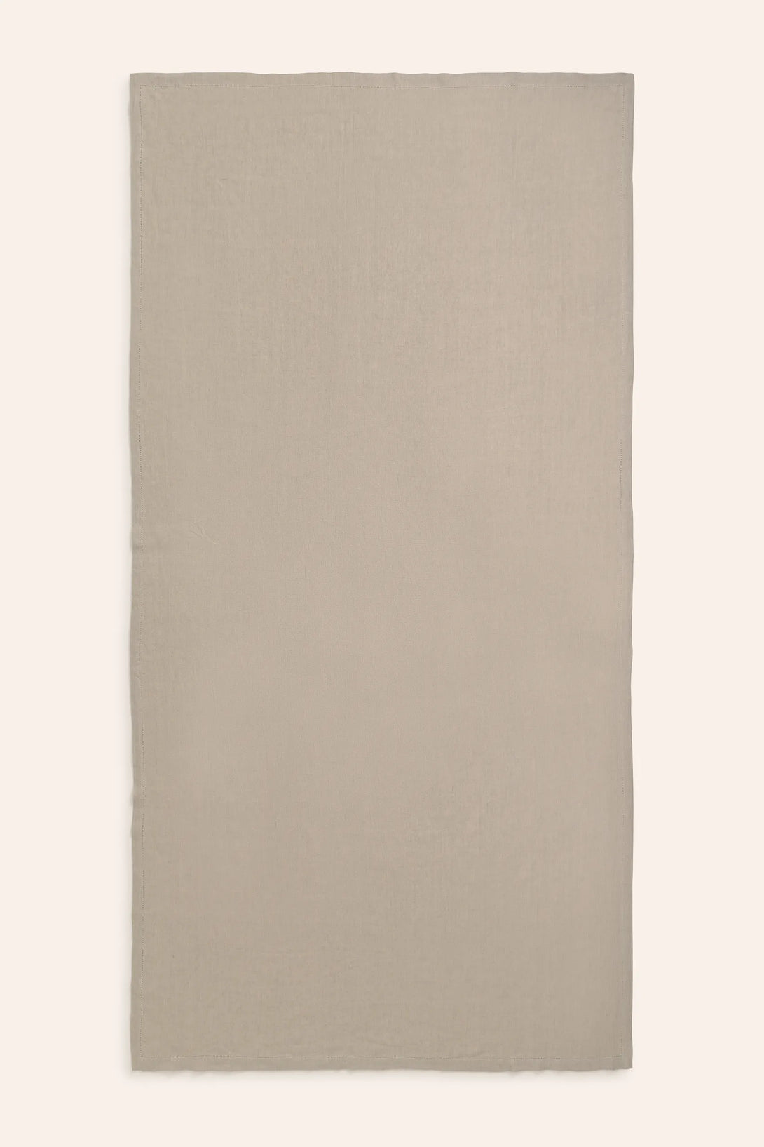 Mantel de puro lino con vainica beige Lino-Calma House