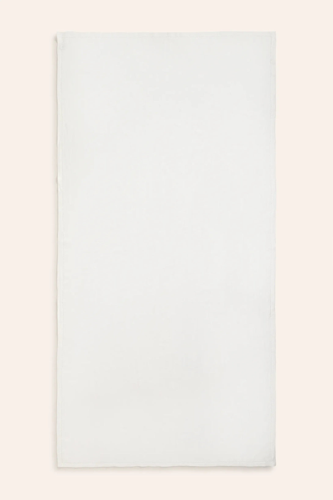 Mantel de puro lino con vainica crudo Lino-Calma House