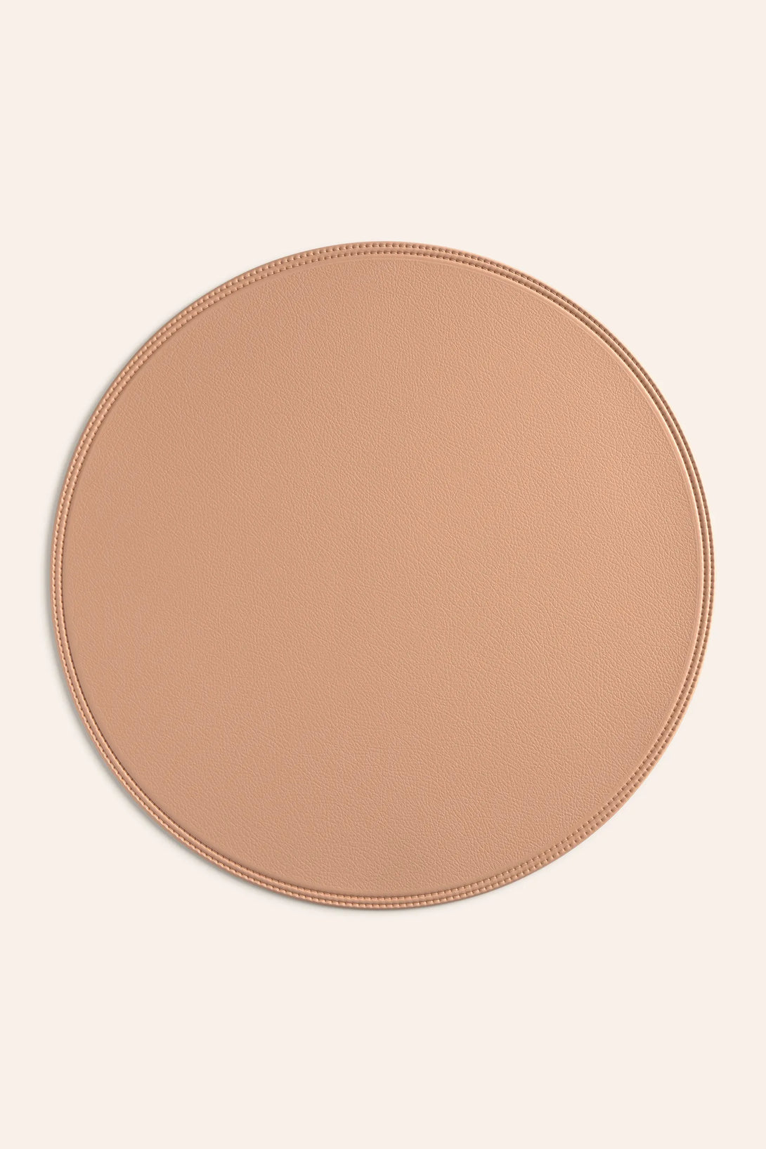 Mantel individual antimanchas redondo beige Pla-Calma House