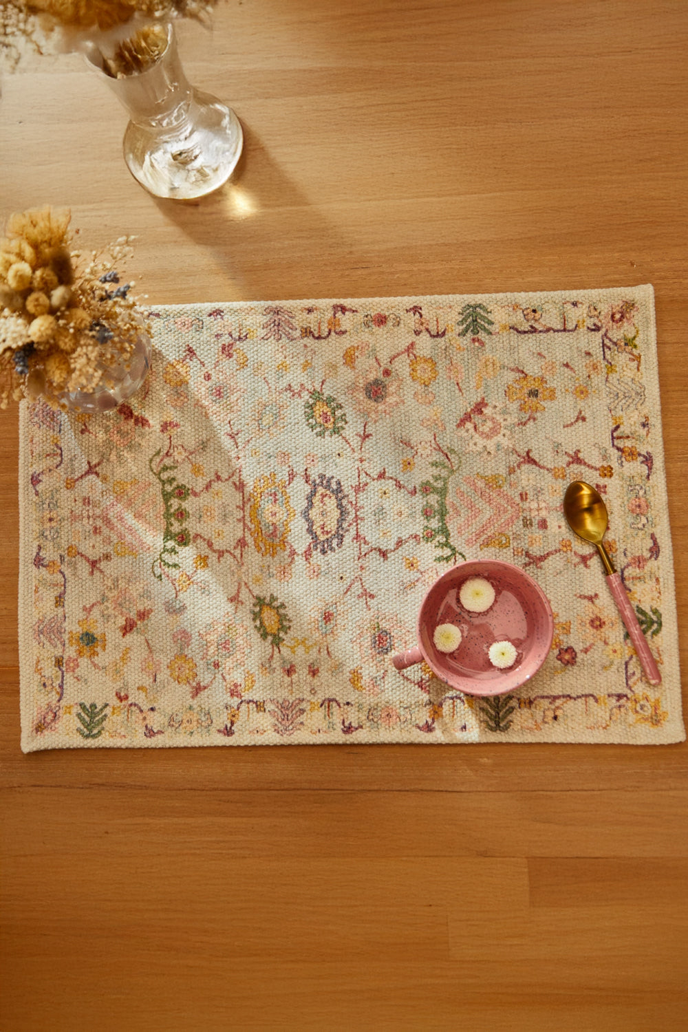 Mantel individual de algodón Rochelle-Calma House