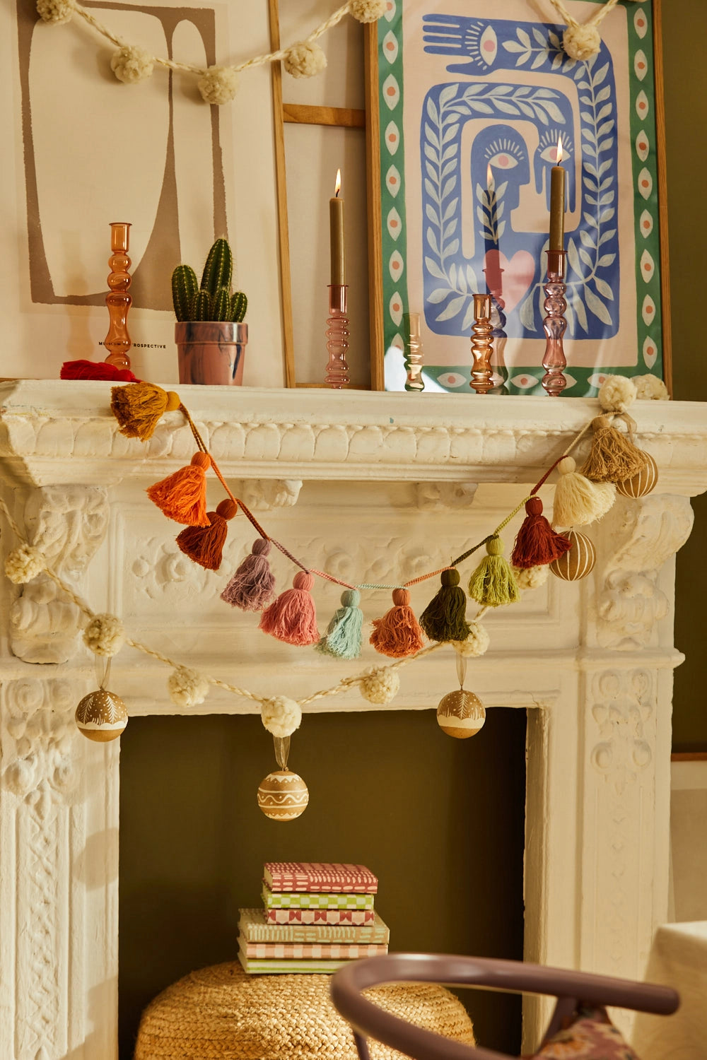 Pompón salmón Horn-Calma House