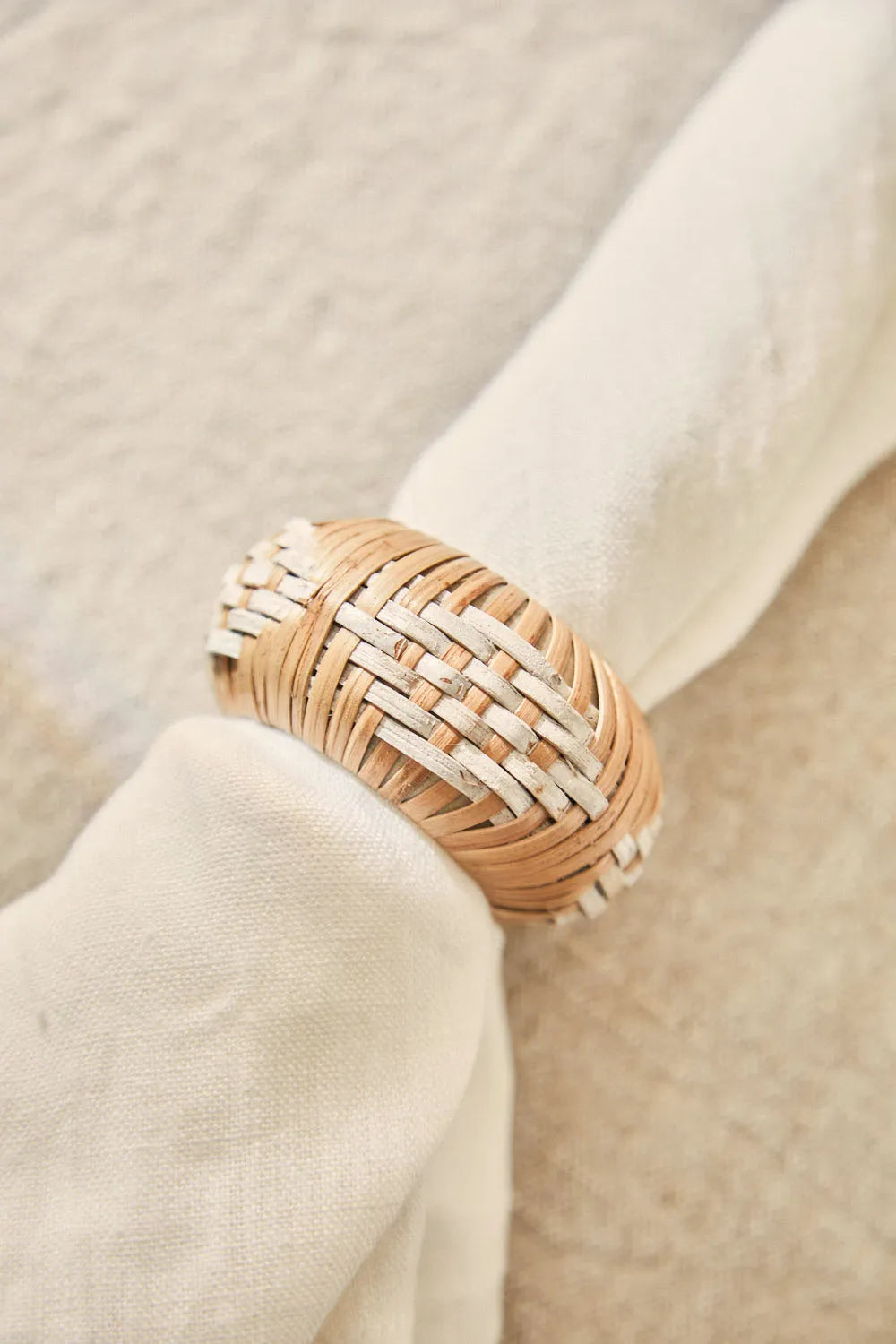 Servilletero de madera crudo Kale-Calma House