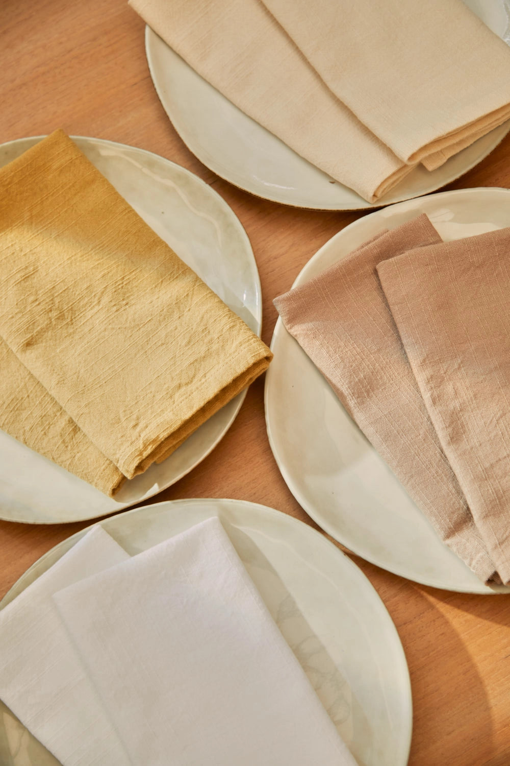 Set de 2 servilletas de algodón blanco Gavema-Calma House