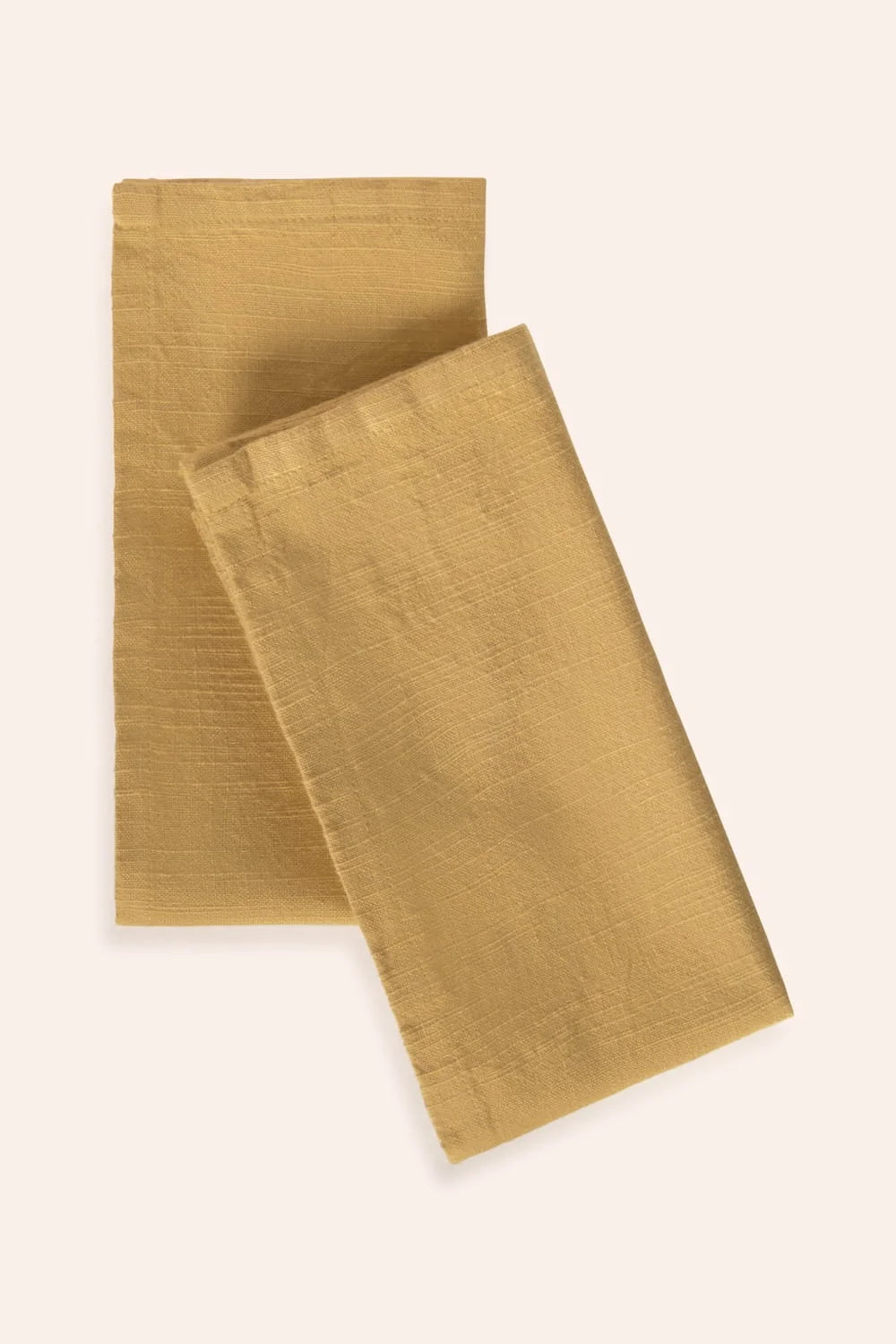 Set de 2 servilletas de algodón mostaza Gavema-Calma House