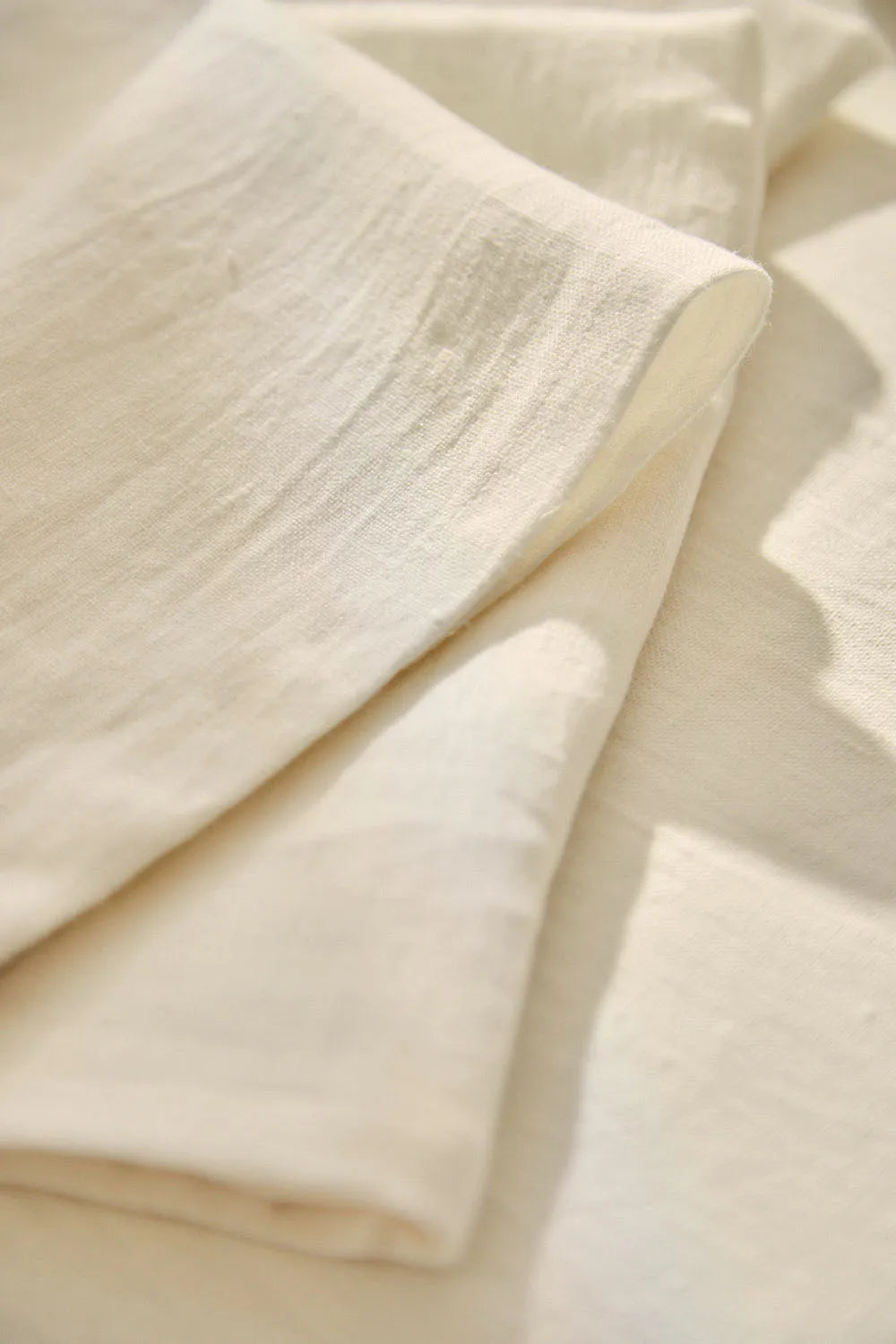 Set de 2 servilletas de puro lino crudo Lino-Calma House