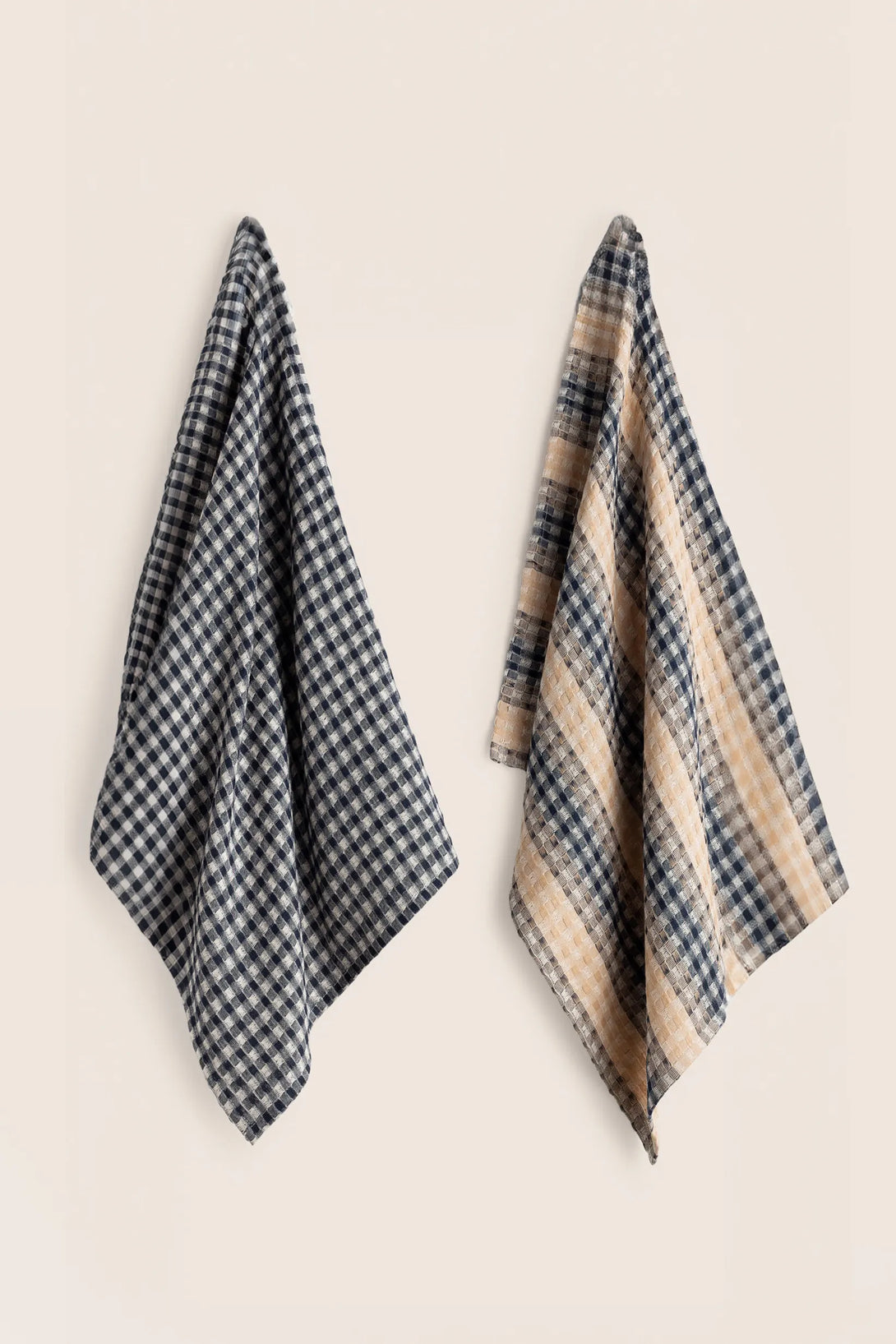 Set de 2 trapos de cocina de algodón azul oscuro Ibiza-Calma House