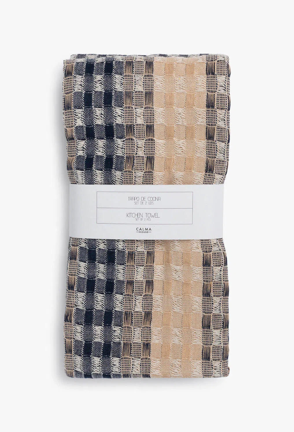 Set de 2 trapos de cocina de algodón azul oscuro Ibiza-Calma House