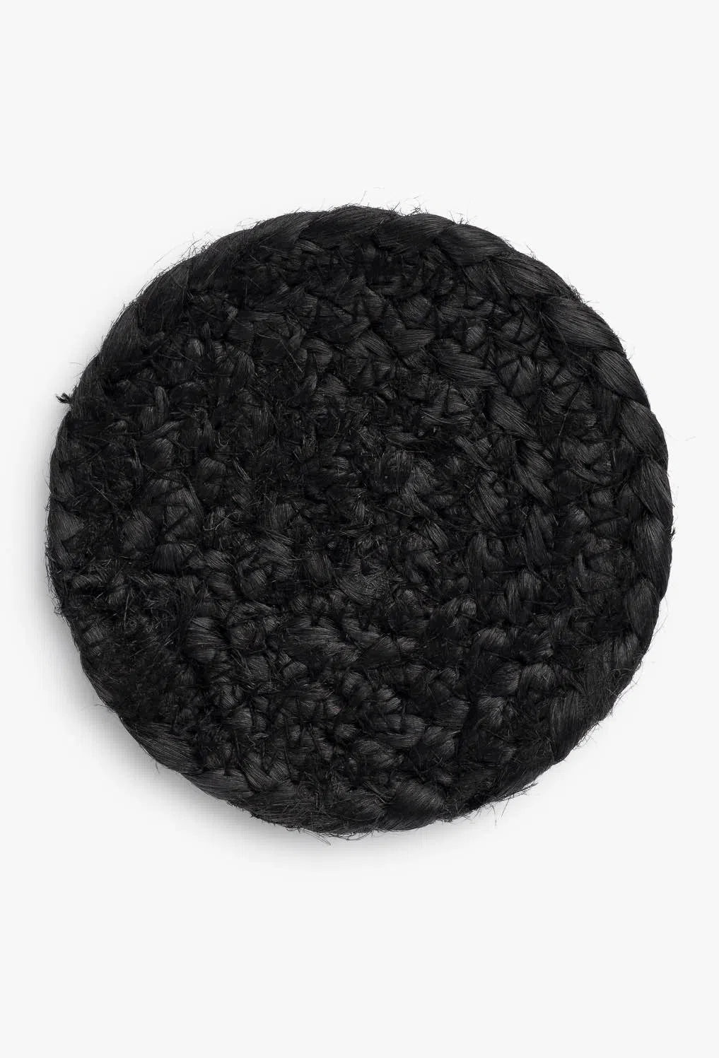 Set de 4 posavasos de yute negro Ural-Calma House