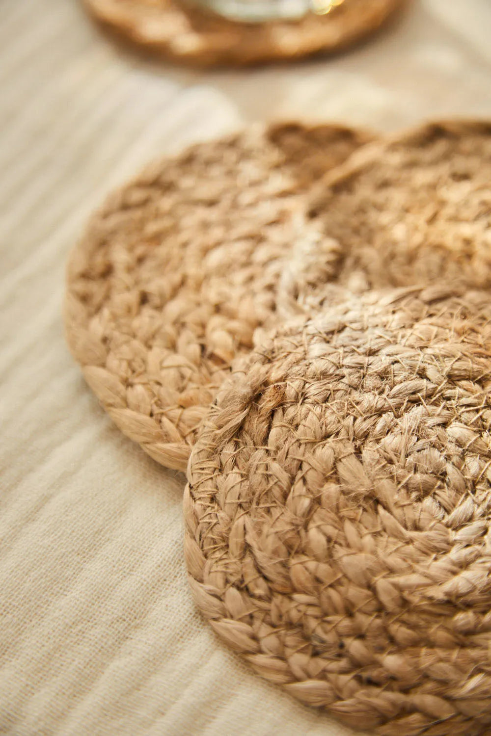 Set de 4 posavasos yute Ural natural-Calma House