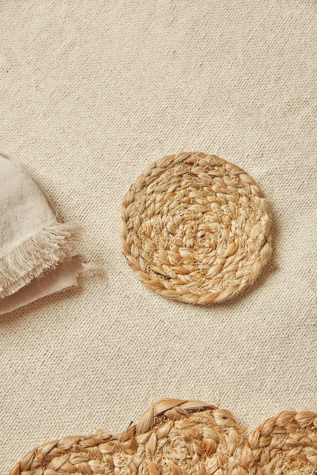 Set de 4 posavasos yute Ural natural-Calma House