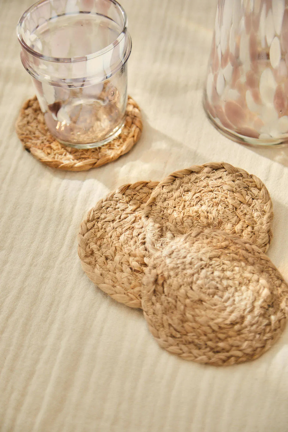 Set de 4 posavasos yute Ural natural-Calma House