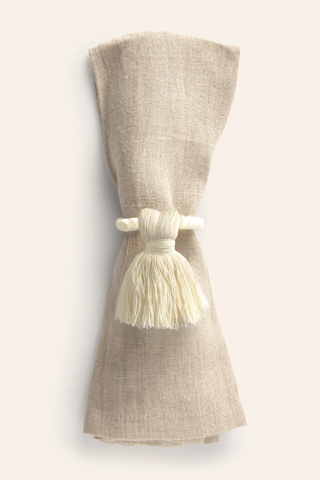 Set de 4 servilleteros de algodón crudo Sami-Calma House