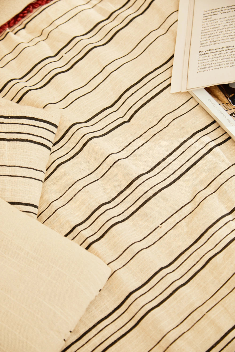 Topper de algodón a rayas Leucate-Calma House